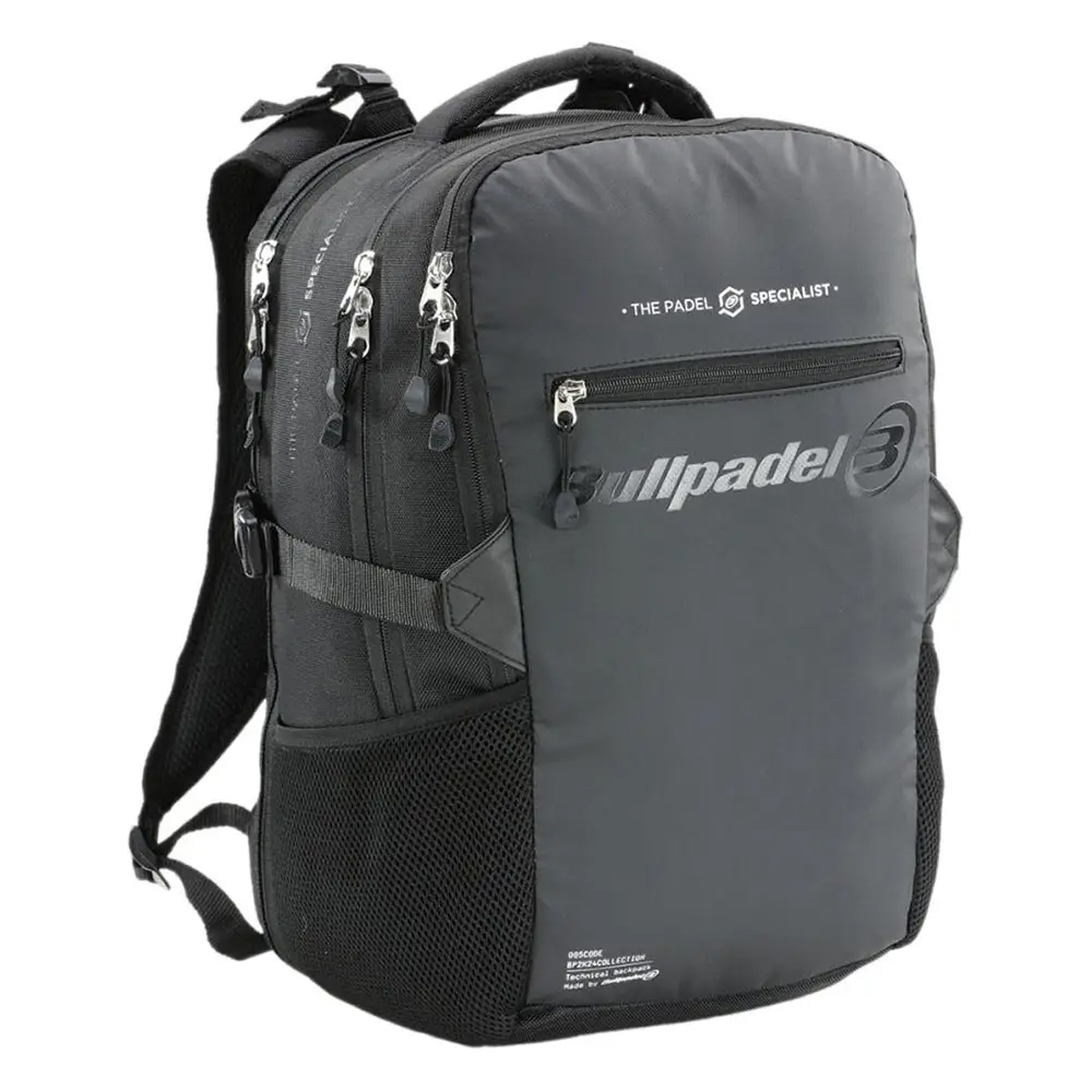 Bullpadel Tech 2025 Black — mochila técnica e versátil para raquetes - imagem 2